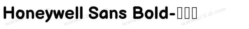 Honeywell Sans Bold字体转换